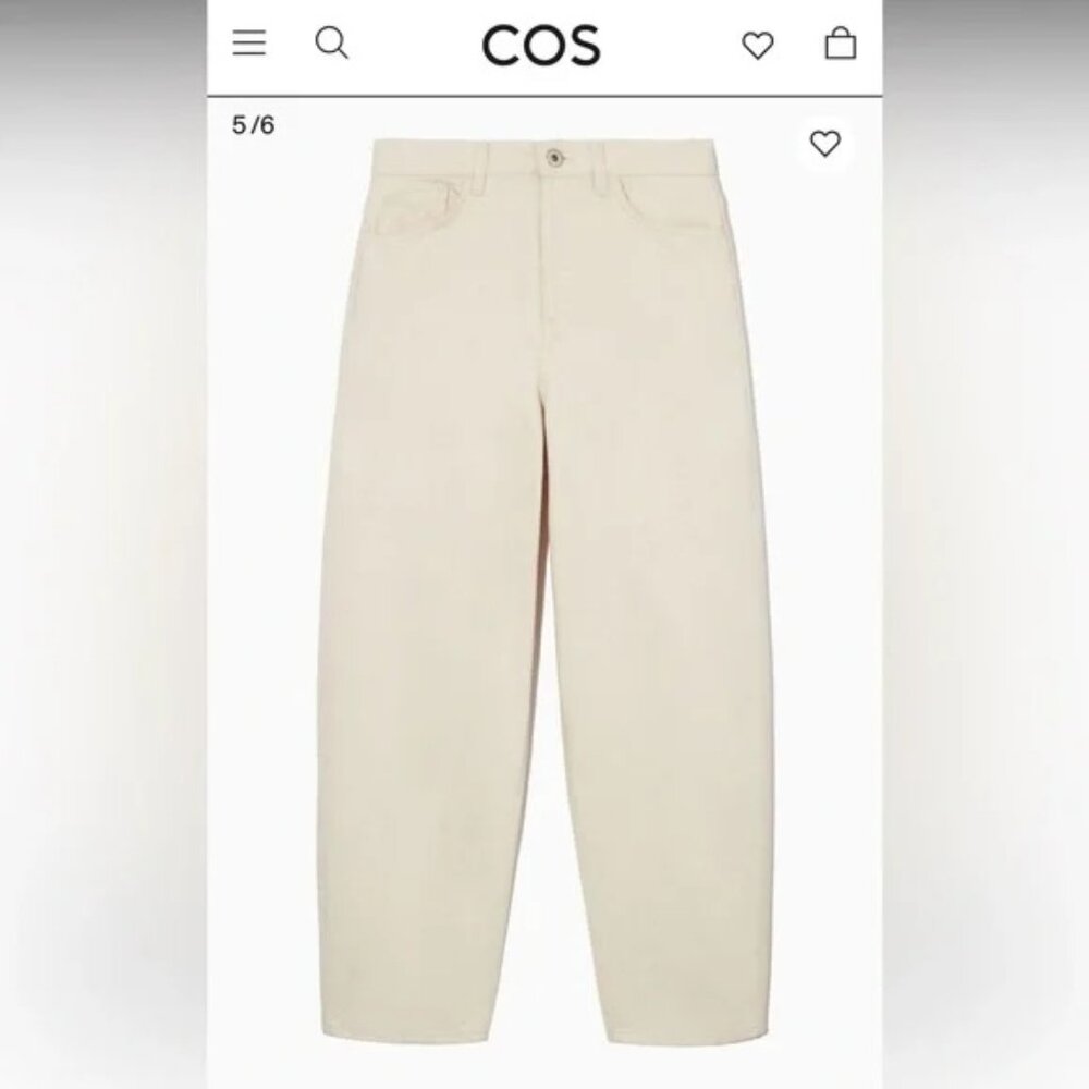 COS arch jeans